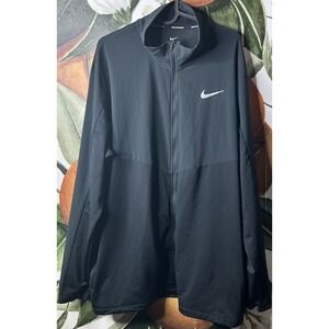 Nike Running Dri Fit Mens Black Zip up Light Weight Jacket